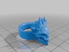 Ghost Rider Ring 3D Printer Model