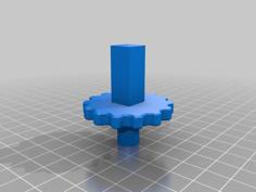 Updated Tardis Extruder Knob 3D Printer Model