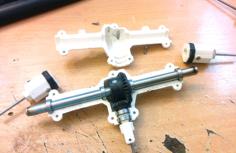 3D Printed RC Truck Rear Axle – Steel Rod Version 3D Printer Model