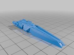 Halberd-class Light Destroyer (Armada Legends – Halo) 3D Printer Model