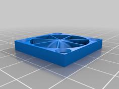 30mm Fan Guard With Anti-backwash 3D Printer Model