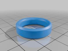 Size 10 Wedding Band 3D Printer Model