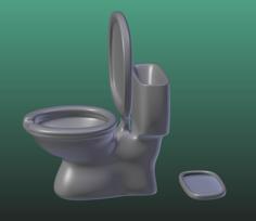 Toilet Ashtray 3D Printer Model