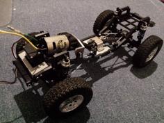 RC Jeep JK Chassis Complete Scale RC Car Kit 1/10 (except Axels, Gearbox, Shocks, Links And Driveshafts) 3D Printer Model