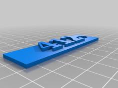 412 Keychain 3D Printer Model