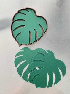 Monstera Coasters 3D Printer Model