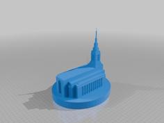 Burley Temple With Square And Oval Base 3D Printer Model