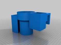 BRIMNES Ikea Bed Side Cup Holder. 3D Printer Model