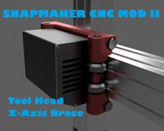 SnapMaker 2.0 Tool Head Roller Brace (For X-Axis CNC Stiffening) 3D Printer Model