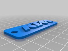 KTM Keychain 3D Printer Model