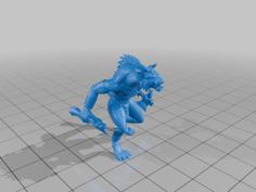 Gnoll Warrior 3D Printer Model