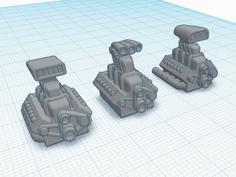 Engine V8 With Tall Blower Tower (inspired By Mad Max) 3D Printer Model