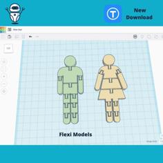 Flexi People 3D Printer Model