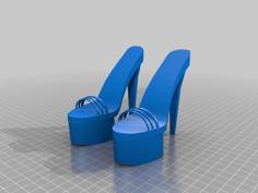 High Heel Shoes 3D Printer Model