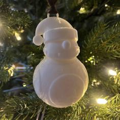 Star Wars BB8 Christmas Tree Ornament 3D Printer Model