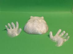 DEMON BABY RIGHT HAND Fixed 3D Printer Model