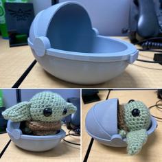 Baby Yoda Bassinet 3D Printer Model