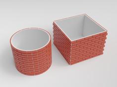 Bricked Pots 3D Printer Model