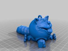 Cat With Articular Tail 3D Printer Model