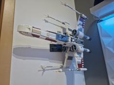 Lego UCS X-wing Starfighter Wall Mount 3D Printer Model