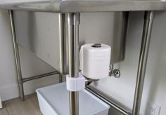 Toilet Paper Holder Clamp For 1.25″ Pipe (1.66″ Actual) 3D Printer Model