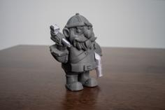 Articulated Dwarf Warrior – Print In Place, Easy Print! 3D Printer Model