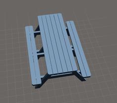 Garden Picnic Table 3D Printer Model