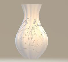 Tropical Palms Vase 3D Printer Model