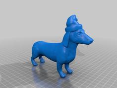 Christmas Dachshund 3D Printer Model