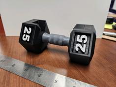 Dumbbell Business Card Holder 3D Printer Model