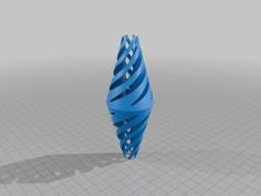 Double Spiral Cone Fidget 3D Printer Model