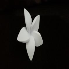 Floating Frangipani Flower 3D Printer Model