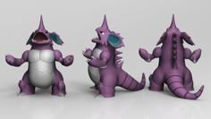 Pokemon Nidoking HD 3D Printer Model