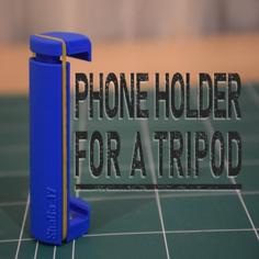 Phone Holder Attachment For A Tripod 3D Printer Model