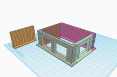 20mm Remix: Small Building 2 3D Printer Model