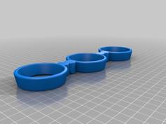 Anti-Stress Ball Holder For Three Balls 3D Printer Model