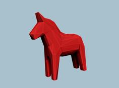 Low Poly Dala Horse 3D Printer Model