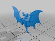 28mm Sci-Fi Mischievous Bat For Enchanted Encounters MineeForm FDM 3D Print STL File 3D Printer Model