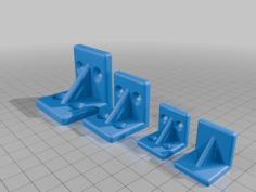 Corner Fixing Brackets 20,30,40mm 3D Printer Model