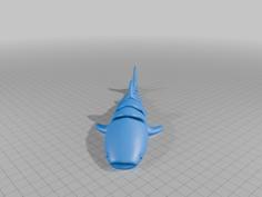 Stylish Flexi Shark 3D Printer Model