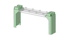 Stage Pier Of Dual Line For Tomica System 3D Printer Model