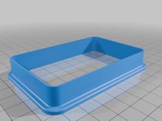 Plain Rectangle Cookie Cutter 3D Printer Model