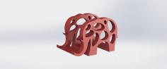 Elephant Napkin Holder 3D Printer Model