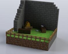 Minecraft Lamp 3D Printer Model