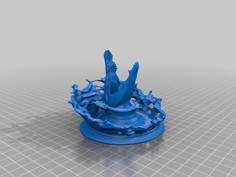 Alligator Candlestick Holder 3D Printer Model