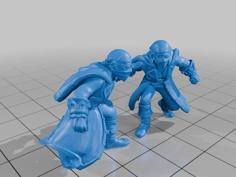 Fantasy Football Drow Pirate Team 3D Printer Model