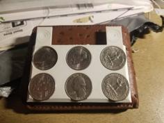 American Quarter Holder For Wallet (6$ Of Quarters) 3D Printer Model