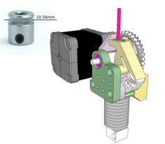 Dasaki Compact 1:3 Geared Extruder For Prusa I3 (MK7 Drive Gear) 3D Printer Model