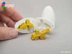 Surprise Egg #3 – Tiny Wheel Loader 3D Printer Model