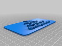 Tim Yeaglin 3D Printer Model